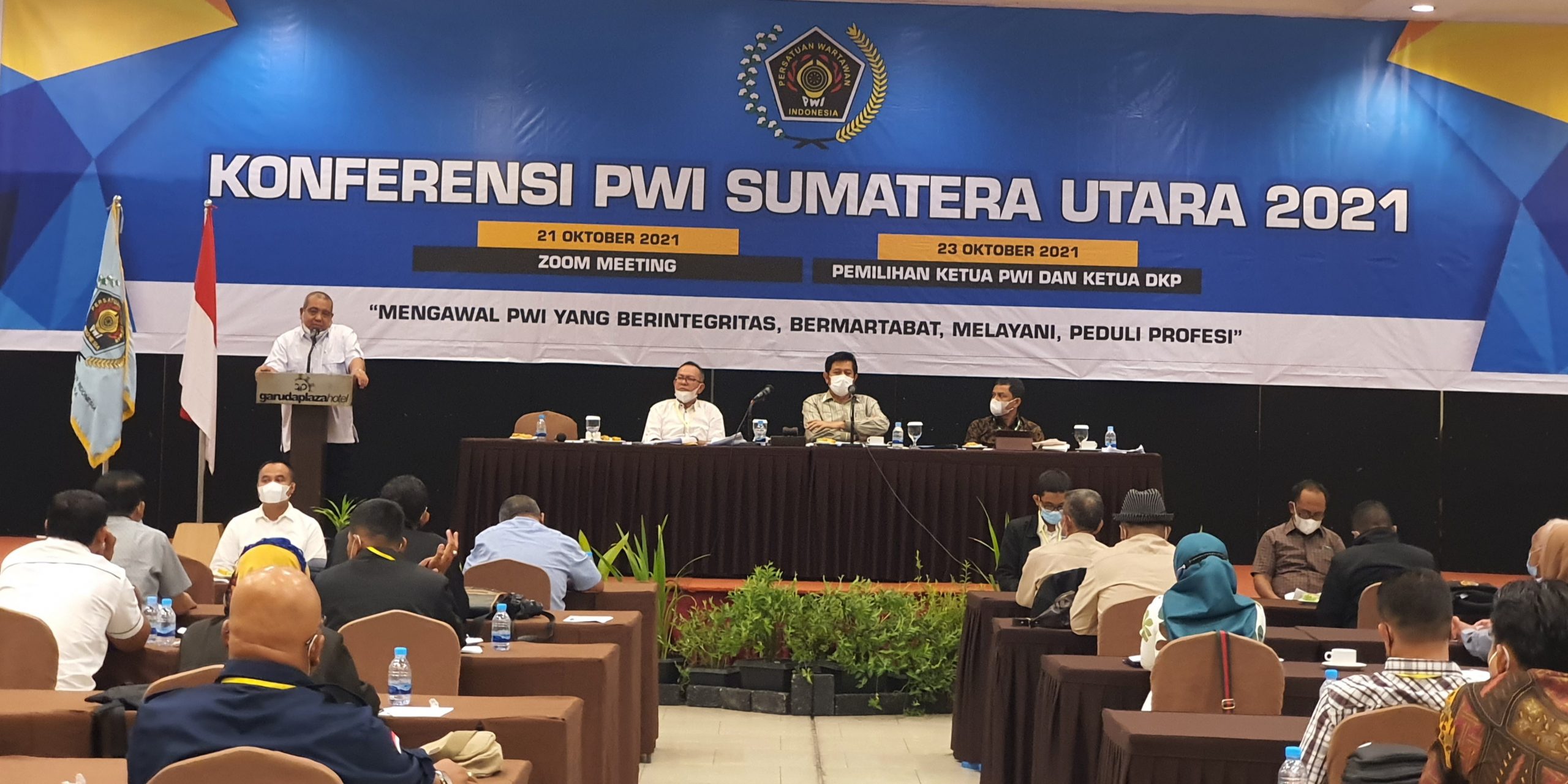 Farianda Putra Sinik, terpilih sebagai Ketua Persatuan Wartawan Indonesia (PWI) Sumatera Utara periode 2021-2026