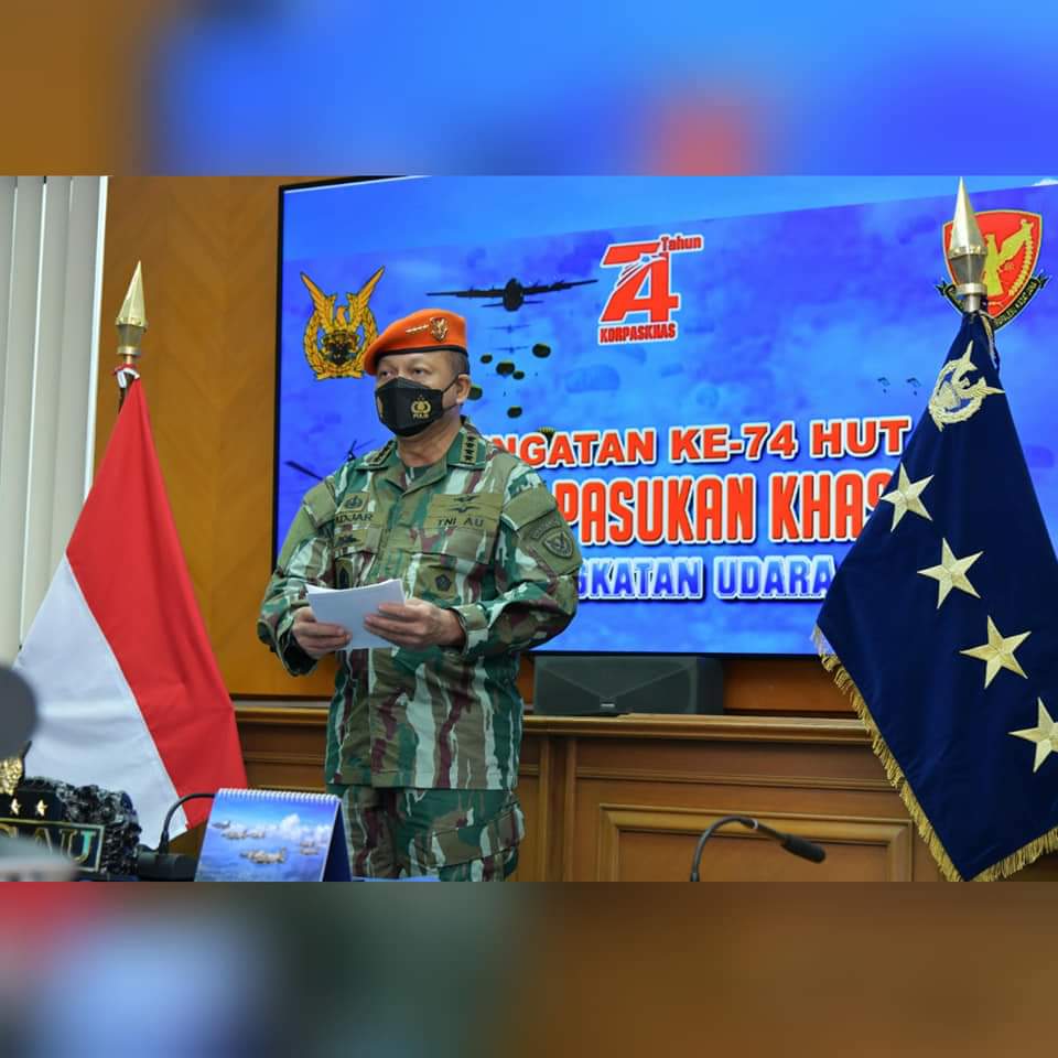 Kasau Marsekal TNI Fadjar Prasetyo, S.E., M.P.P., menyampaikan rasa optimisnya, Korp Pasukan Khas (Korpaskhas) TNI Angkatan udara dapat menjadi pasukan elit yang setara dengan pasukan elit lainnya yang ada di dunia