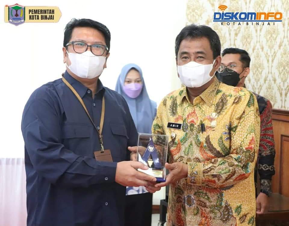 Pemerintah Kota Binjai menerima penghargaan dari Kementerian Keuangan Republik Indonesia berupa plakat dan piagam atas keberhasilan Penyusunan Laporan Keuangan Pemerintah Daerah (LKPD) dengan capaian Wajar Tanpa Pengecualian (WTP) 5 kali berturut-turut