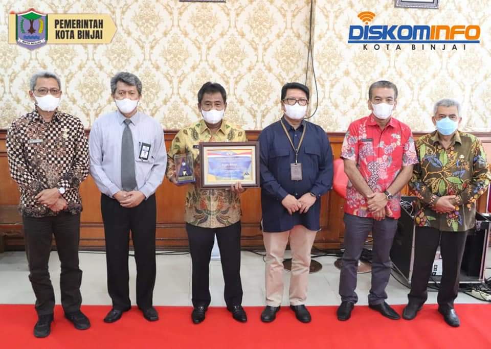 Pemerintah Kota Binjai menerima penghargaan dari Kementerian Keuangan Republik Indonesia berupa plakat dan piagam atas keberhasilan Penyusunan Laporan Keuangan Pemerintah Daerah (LKPD) dengan capaian Wajar Tanpa Pengecualian (WTP) 5 kali berturut-turut