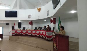 Bupati Karo Cory Sriwati Sebayang sampaikan nota penjelasan atas 5 (lima) Ranperda pada rapat paripurna DPRD Kabupaten Karo, di Gedung DPRD setempat Jalan Veteran Kabanjahe, Kamis, (07/10/2021) dimulai Pukul 13.00 WIB.