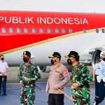 Presiden Joko Widodo akhirnya bertolak ke Jakarta setelah melakukan kunjungan kerja selama empat hari di Provinsi Papua dan Papua Barat
