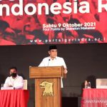 Sekretaris Jenderal DPP Partai Gerindra Ahmad Muzani menyampaikan alasan Ketua Umum Partai Gerindra Prabowo Subianto maju dalam kontestasi Pemilu Presiden (Pilpres) 2024, salah satunya adalah permintaan masyarakat yang masif