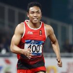 Sprinter nasional asal Nusa Tenggara Barat (NTB), Lalu Muhammad Zohri , berhasil merebut medali emas pada Pekan Olahraga Nasional (PON) XX Papua