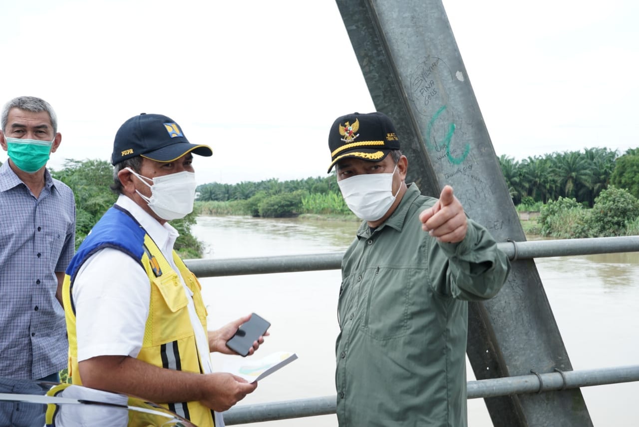 Paska Banjir, Dirjen Kementerian PUPR Kunjungi Tebing Tinggi