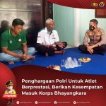 Penghargaan Polri Untuk Atlet Berprestasi, Masuk Korps Bhayangkara