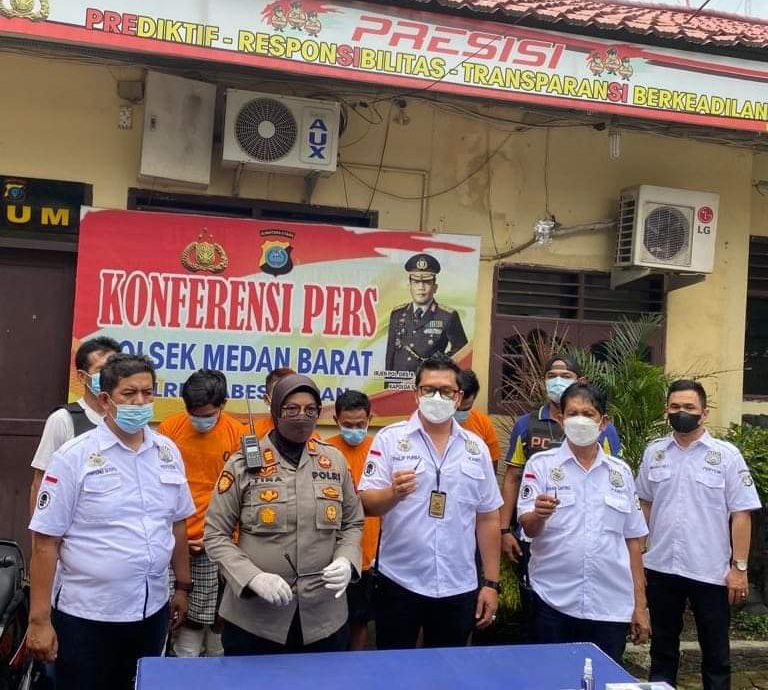 Polsek Medan Barat Berhasil Amankan Dua Penadah dan Dua Residivis Kasus Curanmor