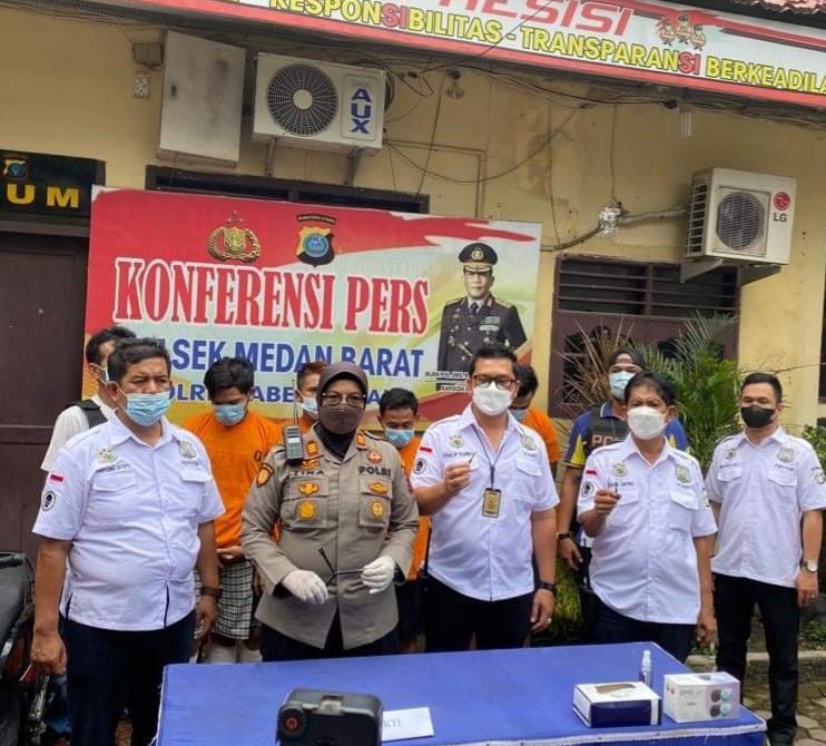 Polsek Medan Barat Berhasil Amankan Dua Penadah dan Dua Residivis Kasus Curanmor