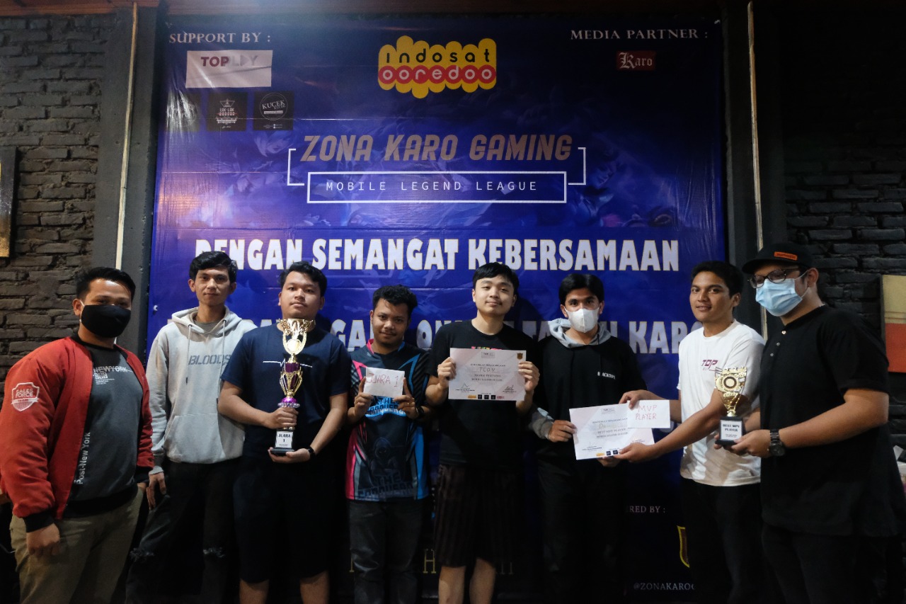 Tcon Squad Raih Juara 1 Turnamen Game Online yang Digelar Zona Karo Gaming