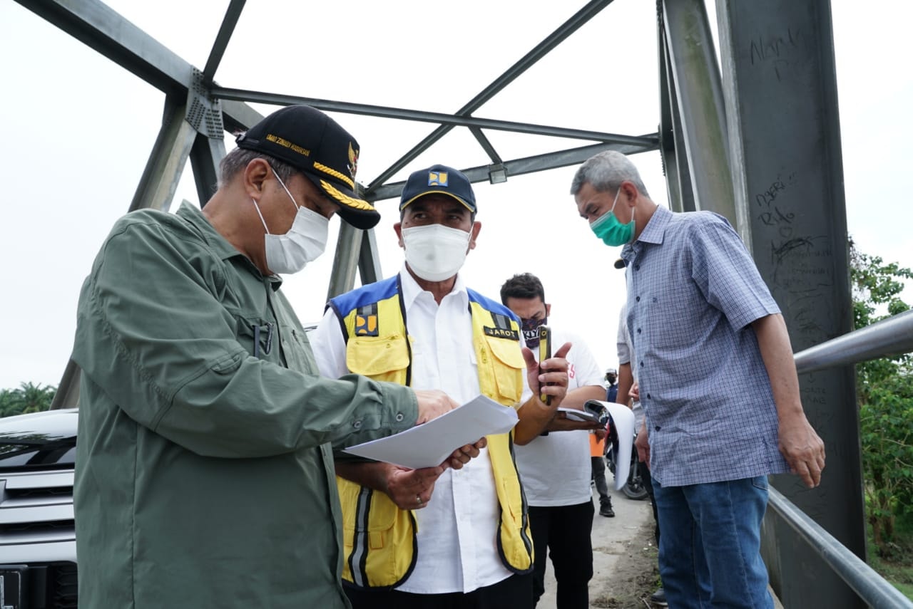 Paska Banjir, Dirjen Kementerian PUPR Kunjungi Tebing TinggiPaska Banjir, Dirjen Kementerian PUPR Kunjungi Tebing Tinggi