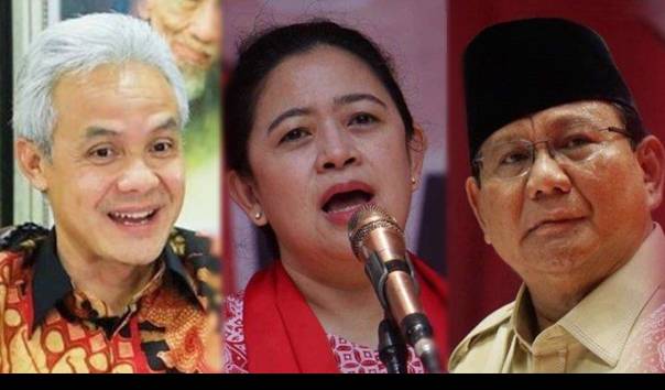 Pendukung PDIP Dominan ke Ganjar dan Prabowo Ketimbang Puan di Pilpres 2024