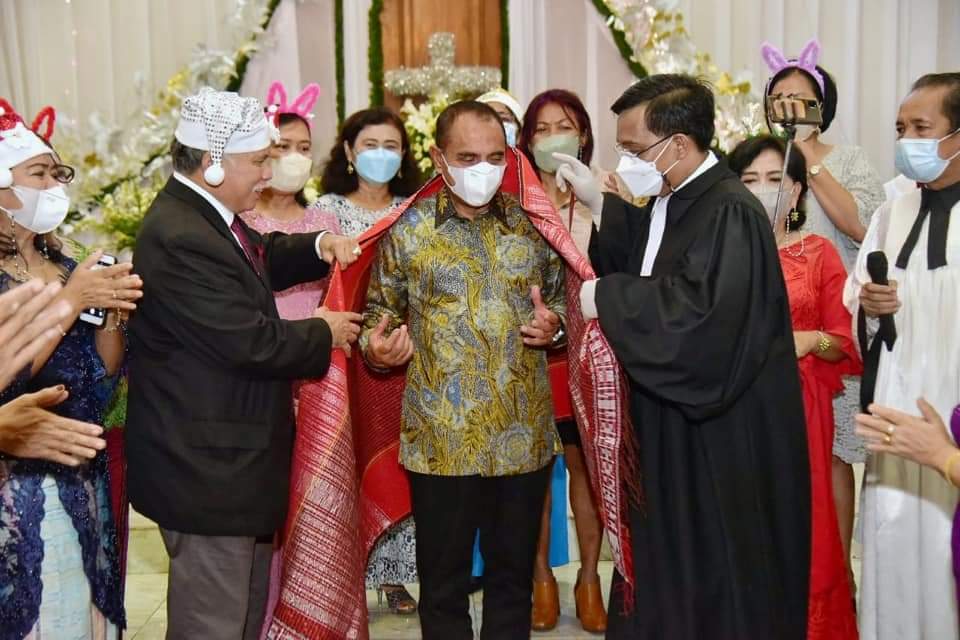 Hadiri Pelantikan IKA NHKBP Sidorame Medan, Gubernur Edy Rahmayadi Sampaikan Tiga Pesan