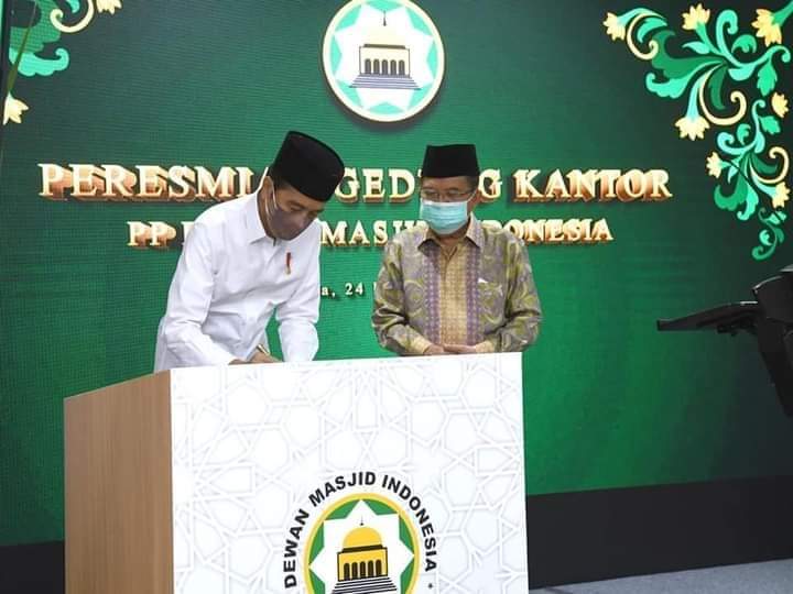 Presiden Jokowi Resmikan Gedung Pimpinan Pusat Dewan Masjid Indonesia