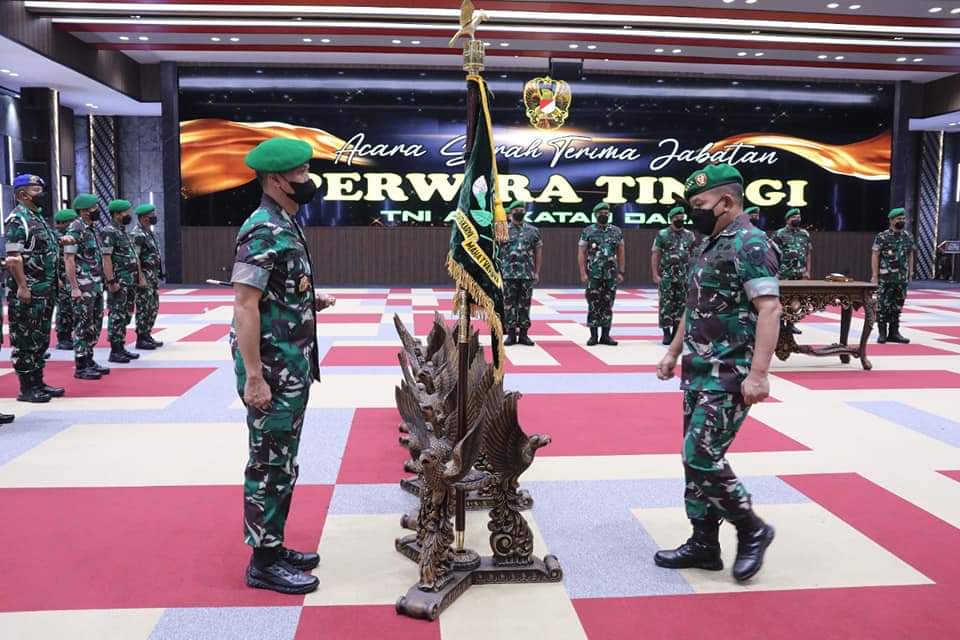Tujuh Jabatan Pati TNI AD Diserahterimakan