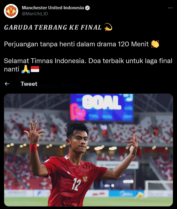 Dari MU hingga Chelsea, Klub Eropa Ucapkan Selamat atas Kesuksesan Indonesia ke Final