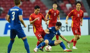 Thailand berhasil lolos ke final Piala AFF setelah bermain imbang lawan Vietnam pada leg kedua semifinal Piala AFF di Stadion Nasional Singapura, Minggu (26/12/2021) malam.