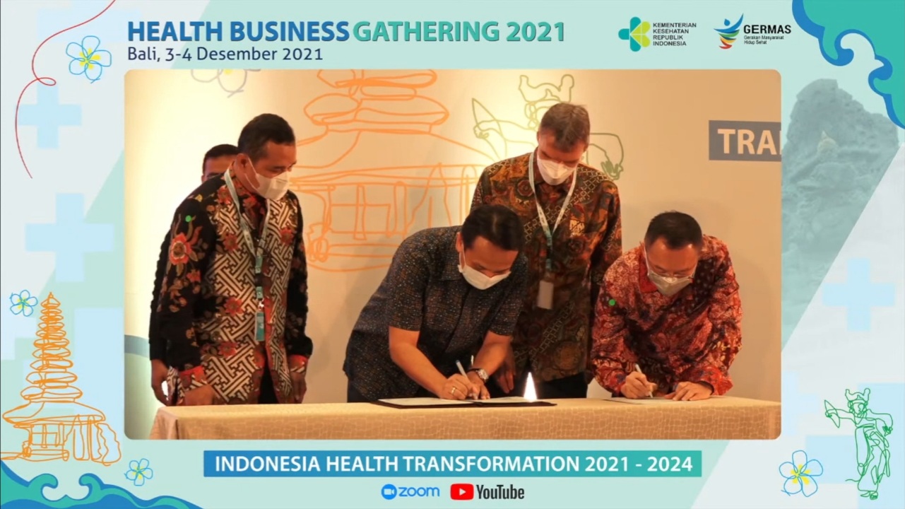 Pemerintah Indonesia bekerja sama dengan 33 perusahaan untuk pengembangan bidang kesehatan di Indonesia.