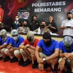 Polrestabes Semarang di Jawa Tengah menangkap 10 siswa SMK Pelayaran Akpelni Semarang yang telah menganiaya juniornya.