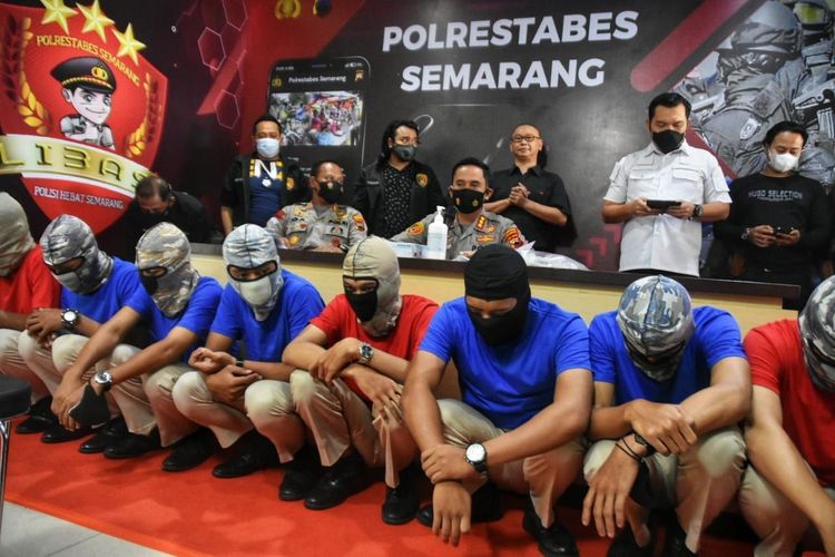 Polrestabes Semarang di Jawa Tengah menangkap 10 siswa SMK Pelayaran Akpelni Semarang yang telah menganiaya juniornya.