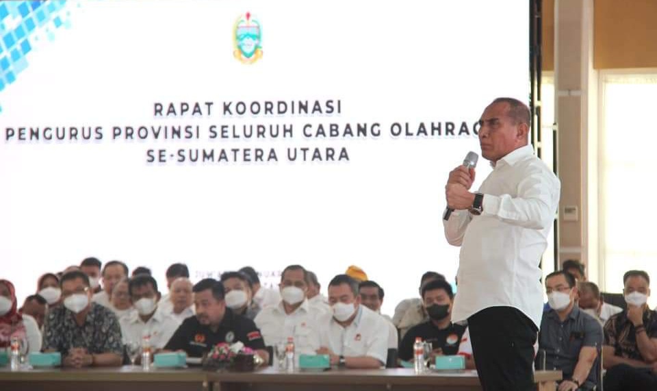Menuju PON 2024 Sumut - Aceh: Edy Rahmayadi Dorong Pengprov Cabor Giat Mencari Talenta