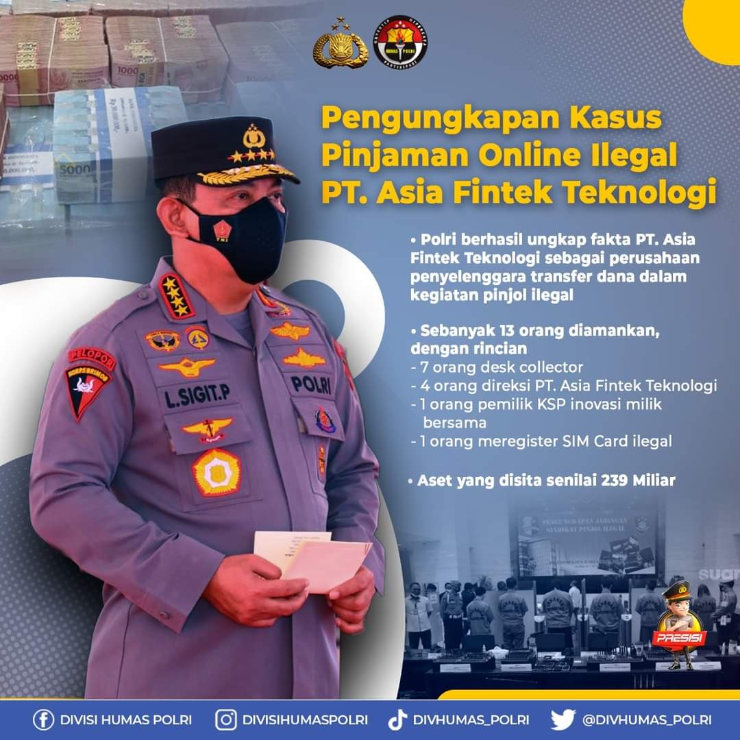 Polri Sukses Ungkap Kasus Dua Kasus Penghimpunan Dana Ilegal yang Rugikan Rakyat Hingga Triliunan