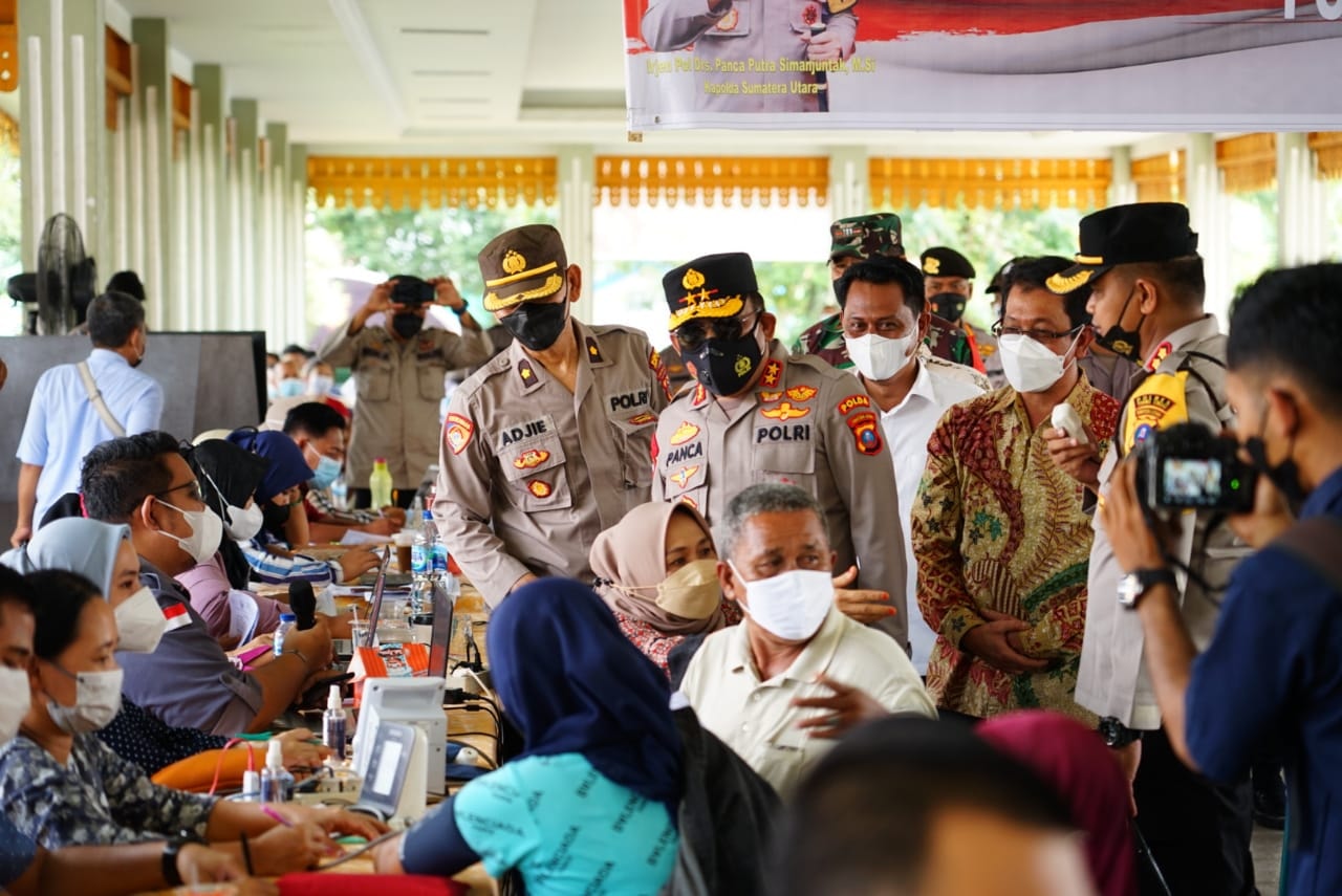 Kapolda Irjen RZ Panca Putra Simanjuntak: Vaksinasi Merdeka Anak di Sumut Sebanyak 1.616.000 Jiwa Tuntas Dalam 2 Minggu