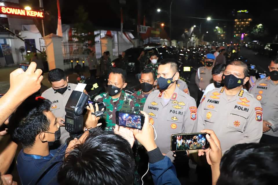 Kasdam I/BB Hadiri Patroli Bersama TNI-Polri PAM Malam Tahun Baru Imlek 2022