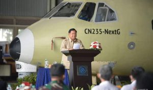 Menhan Prabowo Dukung Penjualan CN-235 ke Luar Negeri