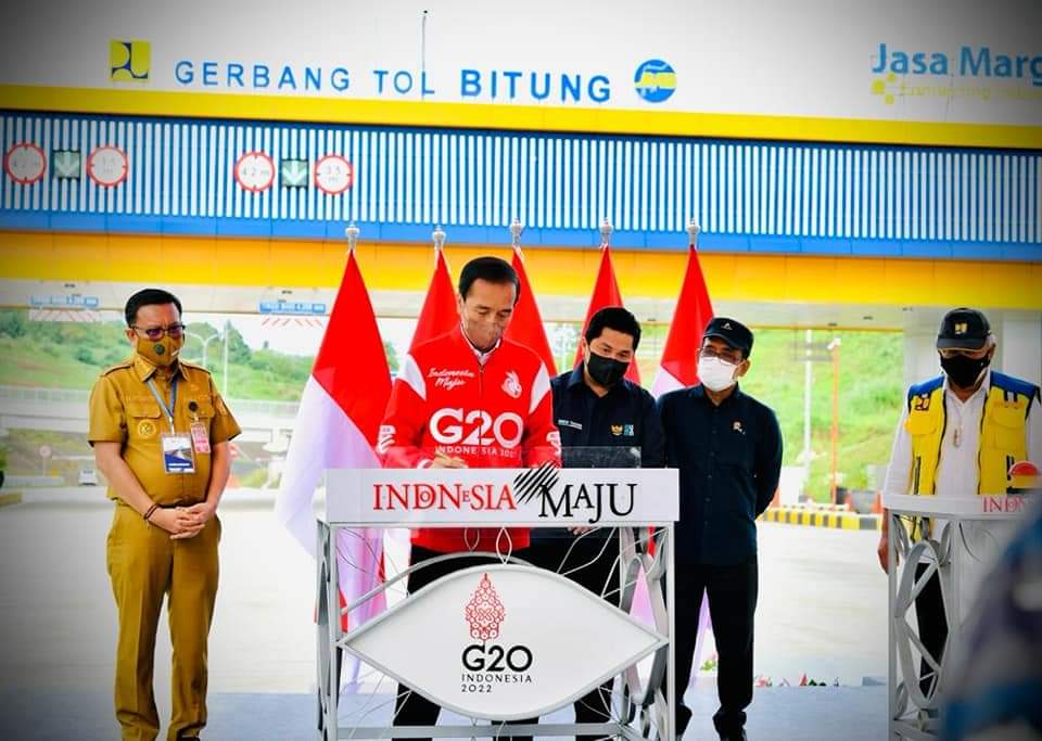 Jokowi: Jalan Tol Manado-Bitung Tuntas dan Siap Dimanfaatkan