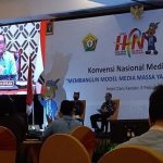 Hari kedua Konvensi Nasional Media Massa 2022 di Kendari, Sulawesi Tenggara, Selasa (8/2/2022) mengangkat tema “Membangun Model Media Massa yang Berkelanjutan”.