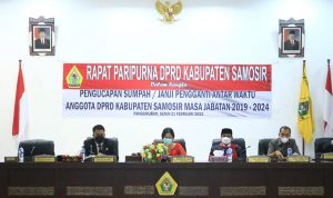 Hadiri Paripurna Pelantikan PAW Anggota DPRD Samosir, Vandiko Ajak Perkuat Prinsip Check and Balance