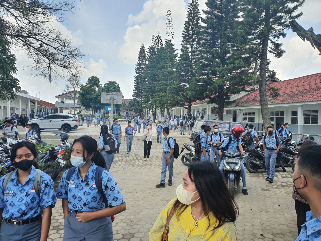 Cegah Kluster Sekolah, SMAN 2 Kabanjahe Terapkan Prokes Ketat