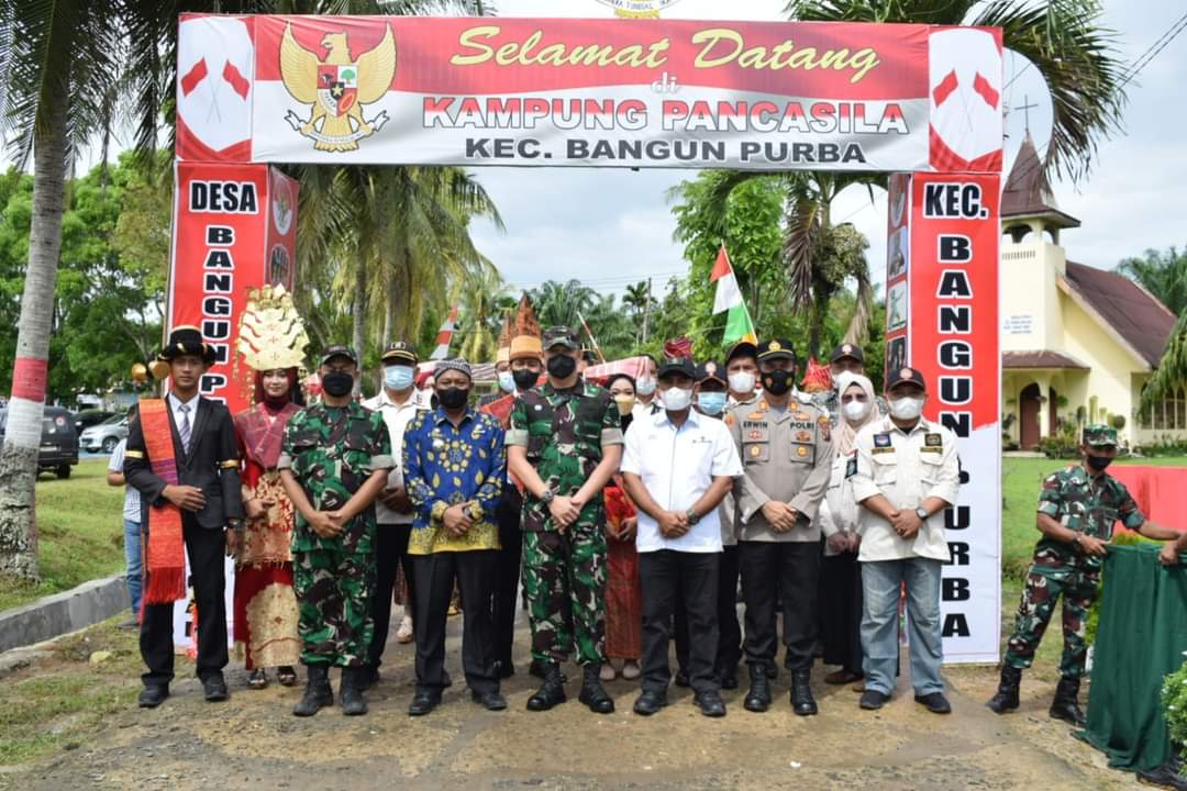 Tangkal Paham Radikal, Kodim 0204 Deli Serdang Resmikan Kampung Pancasila