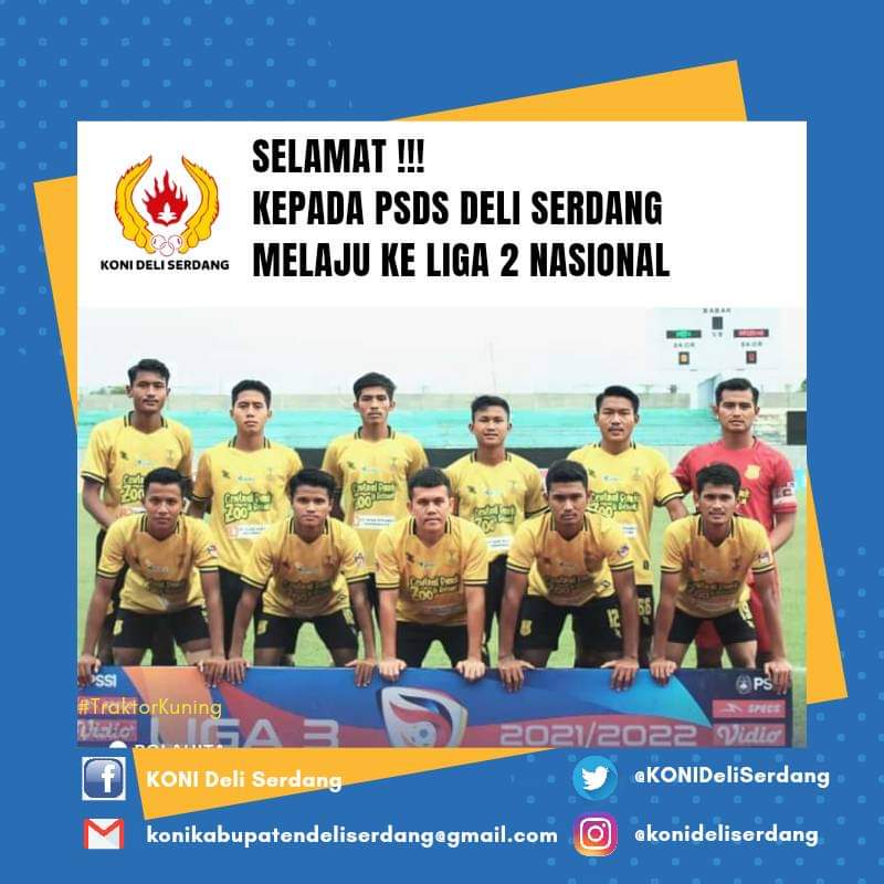 Wakil Gubernur Sumatera Utara, Musa Rajekshah mengaku bangga atas prestasi diraih PSDS Deli Serdang dan Karo United berhasil lolos ke Liga 2 Nasional. Setelah berhasil menundukkan lawannya di Liga 3 Nasional babak 16 besar.