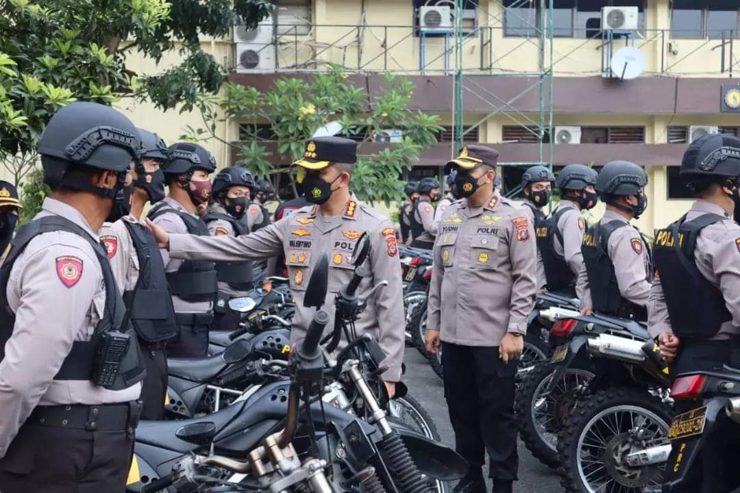 Kapolrestabes Medan Pimpin Upacara Kesiapan Satgas Presisi dan Penandatanganan Pakta Integritas