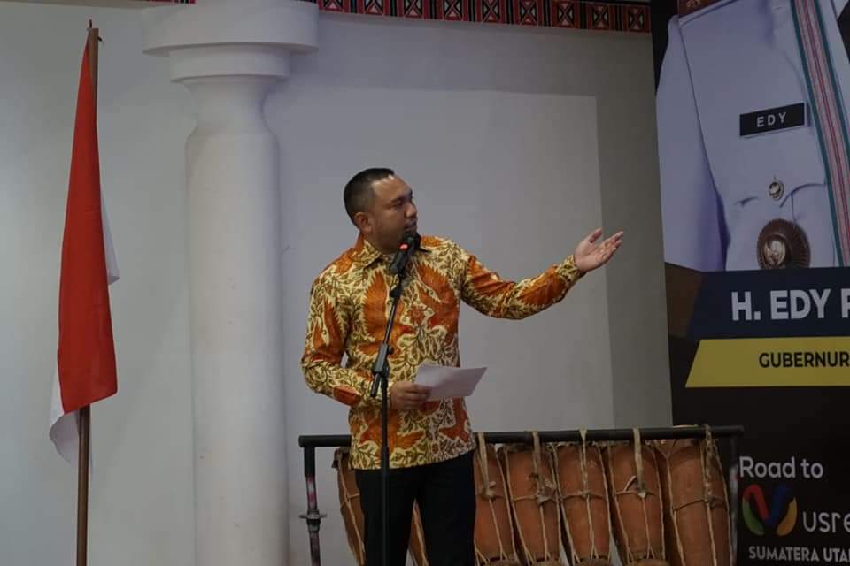 Bupati Pakpak Bharat, Franc Bernhard Tumanggor hari ini menghadiri acara Pra Musrenbang dan Rapat Kerja Pemerintah Daerah Sumatera Utara Zona Fataran Tinggi di Hotel Niagara, Parapat, Rabu (16/3/2022).