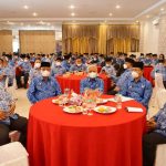 Bupati Asahan H. Surya, BSc membuka secara resmi Musyawarah Kabupaten (Muskab) DPK Korpri Asahan ke-VI di Aula Hotel Marina Kisaran, Kamis (17/03/2022).