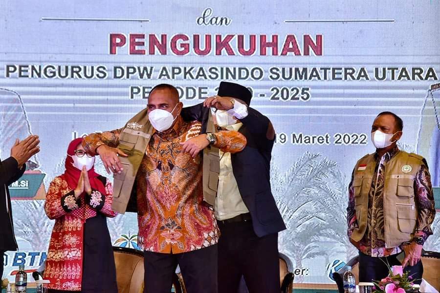 DPW Apkasindo Sumut 2020-2025 Dikukuhkan, Gubernut: Sekarang tak ada Cerita tak ada minyak Goreng