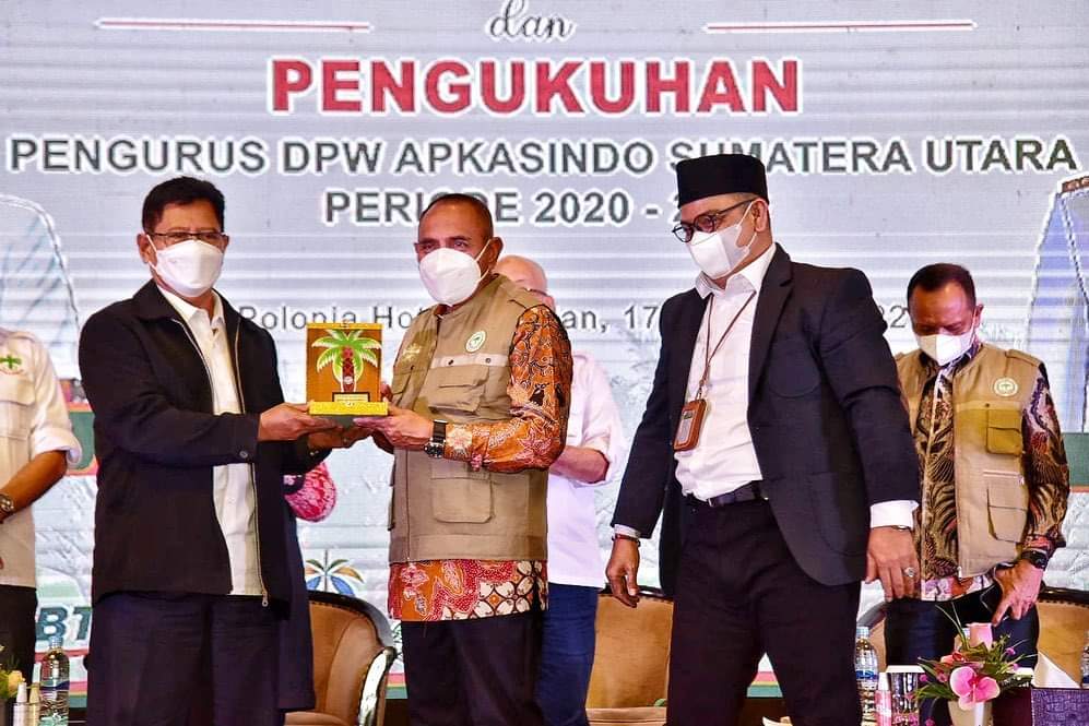 DPW Apkasindo Sumut 2020-2025 Dikukuhkan, Gubernut: Sekarang tak ada Cerita tak ada minyak Goreng