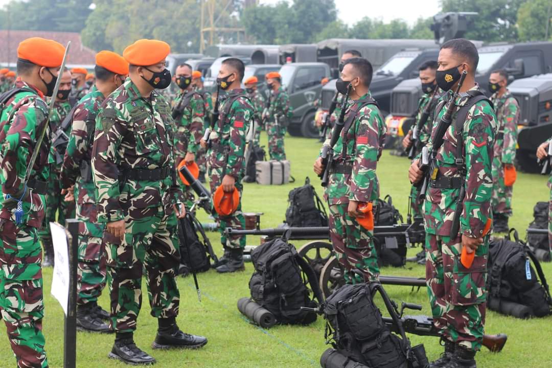 Danyonko 463 Paskhas Pimpin Upacara Purna Tugas Satgas Yonmek TNI Konga XXIII-O UNIFIL