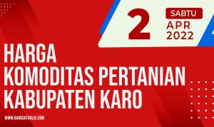 Daftar Harga Komoditas Pertanian Kabupaten Karo, Senin 2 Mei 2022