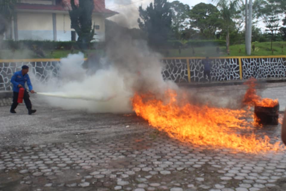 Satpol PP Pakpak Bharat Gelar Pelatihan Pencegahan Kebakaran