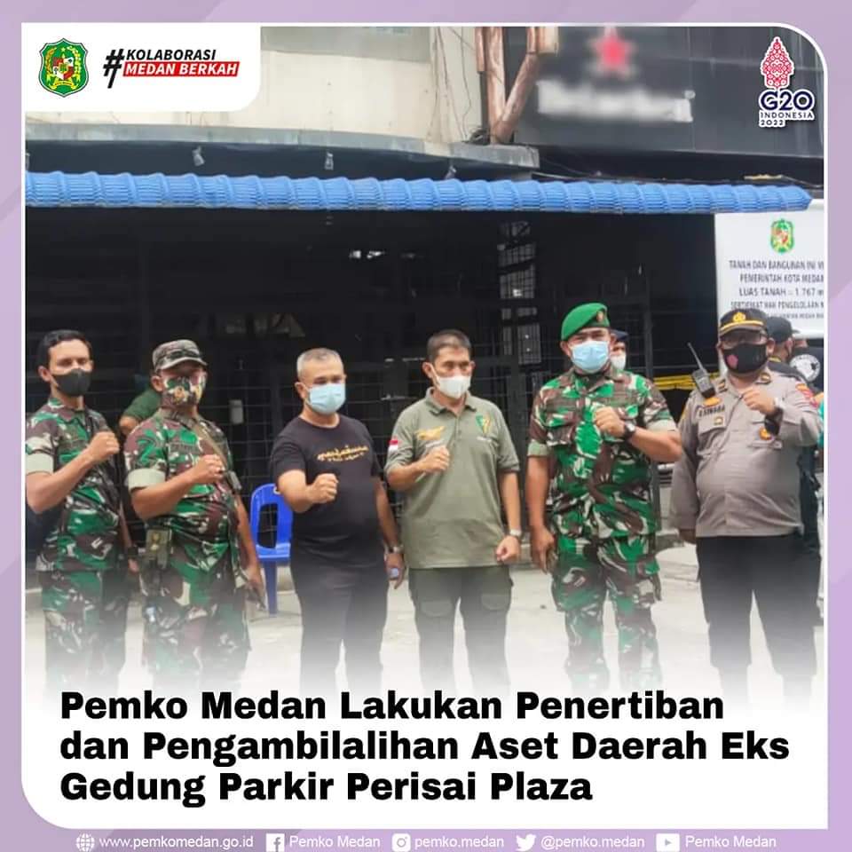 Sempat Ricuh, Pemko Medan Ambil Alih Eks Gedung Parkir Perisai Plaza