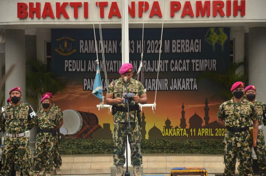 Danlanmar Jakarta Pimpin Serah Terima Jabatan 5 Dansatlak Lanmar Jakarta