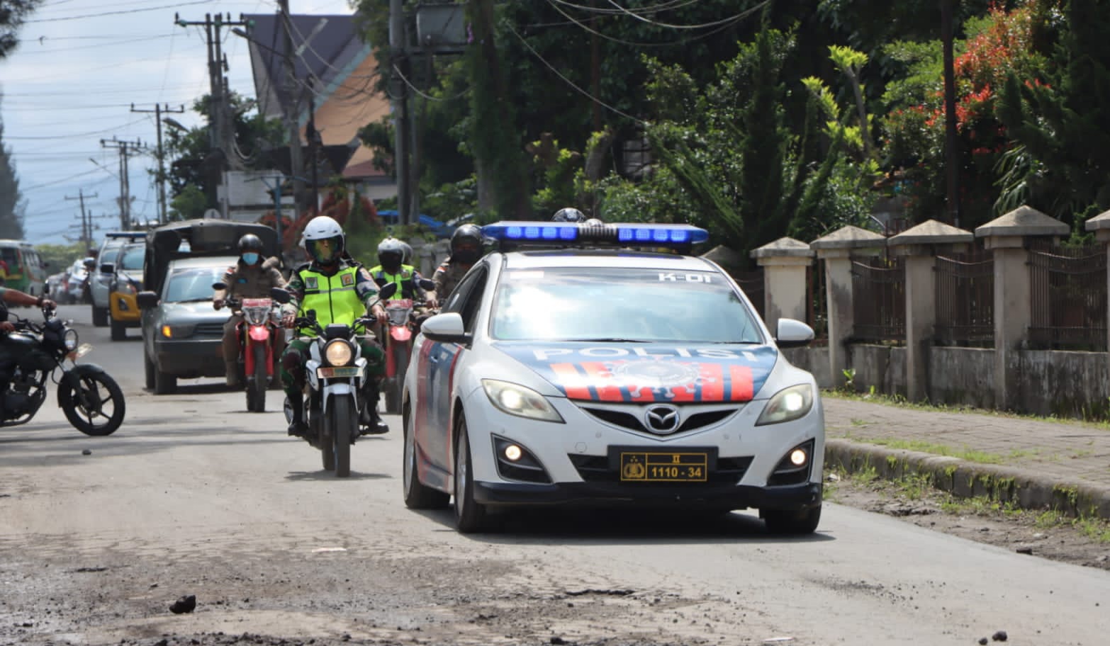 TNI-Polri Gelar Patroli Skala Besar untuk Pengamanan Paskah di Kabupaten Karo