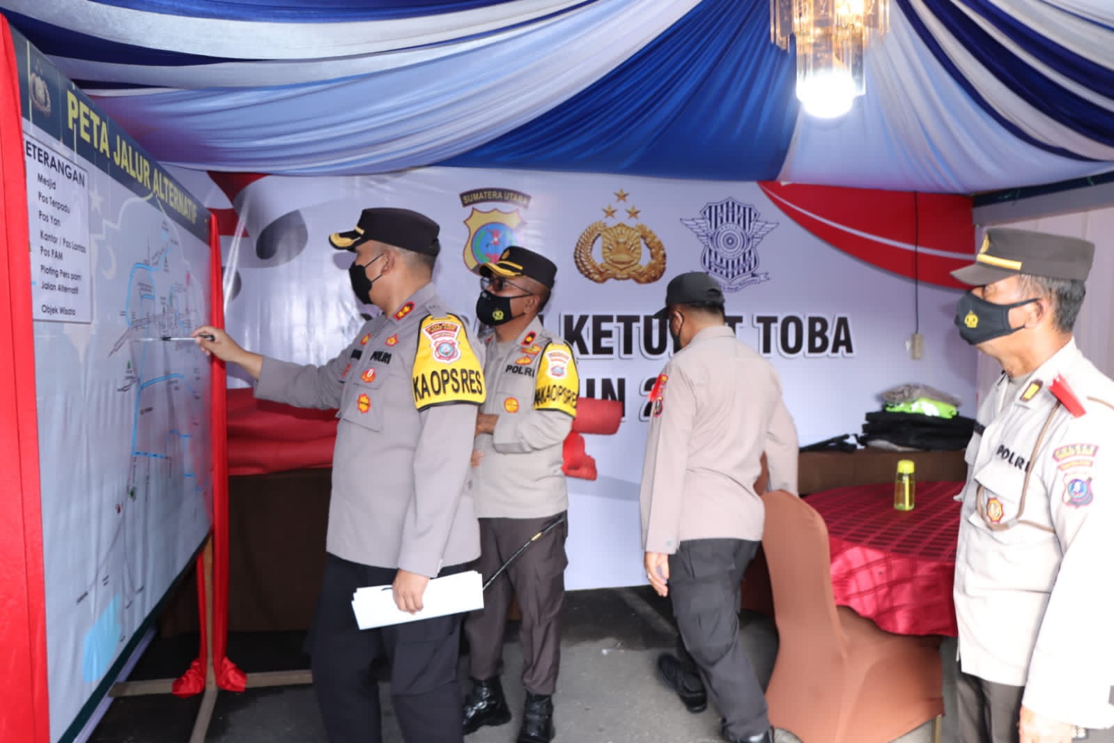 Setelah pelaksanaan Apel Pegeseran Pasukan (Apel Serpras) Ops Ketupa Toba 2022, jajaran Polres Tanah Karo menggelar Geladi Pengamanan Ops di Jajaran Kabupaten Karo, Selasa (26/4/2022).