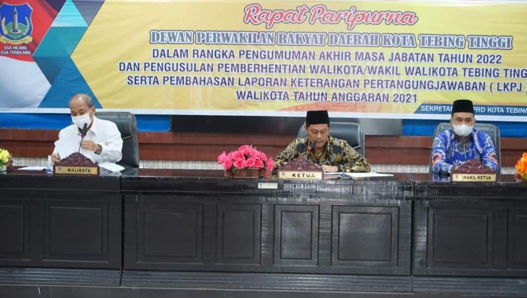 Wali Kota Umar Zunaidi Hasibuan Apresiasi Rekomendasi DPRD Tebing Tinggi Terhadap LKPJ Tahun Anggaran 2021