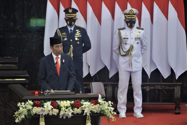 Lembaga survei Indikator Politik Indonesia merilis survei kepuasan kinerja pemerintahan Presiden Joko Widodo (Jokowi). Temuan survei itu terjadi penurunan kepuasan terhadap pemerintahan Jokowi.