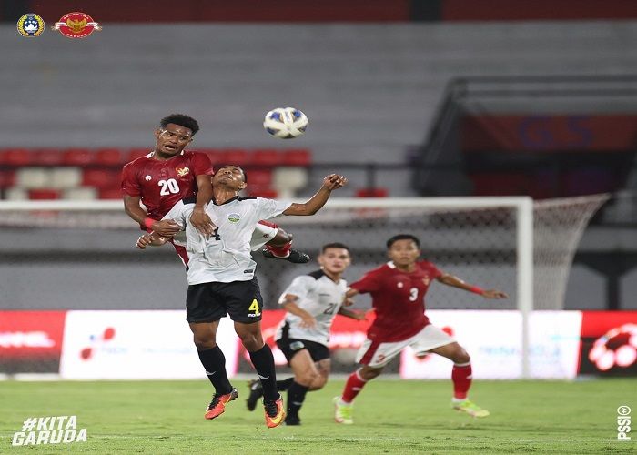 Timnas Indonesia U-23 mengemas kemenangan atas Timor Leste U-23 dalam laga fase grup SEA Games 2021 (SEA Games 2022) di Stadion Viet Tri, Vietnam, Selasa (10/5/2022) malam.