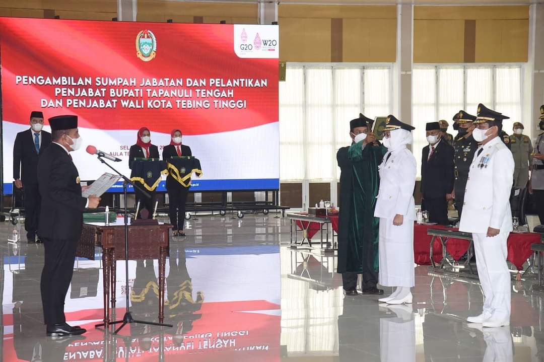 Tak Masalahkan Pilihan Mendagri, Pj Walikota Tebing dan Pj Bupati Tapteng Dilantik Gubsu